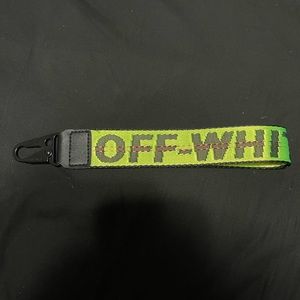 Off white lanyard key chain